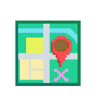 8bit 熱気球 バルーン 天気 weather（個別スタンプ：17）