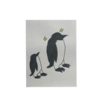 手書きシンプルで、なんかかわいいペンギン（個別スタンプ：1）