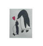 手書きシンプルで、なんかかわいいペンギン（個別スタンプ：3）