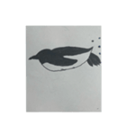 手書きシンプルで、なんかかわいいペンギン（個別スタンプ：5）