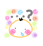 あくびのスタンプ①（個別スタンプ：10）