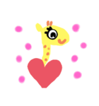 落書きキリン（個別スタンプ：4）