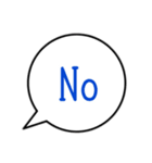 シンプルな吹き出し文字！（個別スタンプ：14）