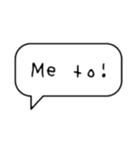 シンプルな吹き出し文字！（個別スタンプ：21）