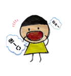 丸い顔の女の子（個別スタンプ：13）
