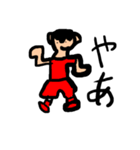 手書きのサッカースタンプ（個別スタンプ：4）