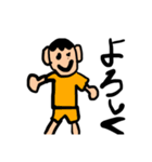 手書きのサッカースタンプ（個別スタンプ：7）