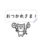 Grey striped cat！ Message stickers JP（個別スタンプ：6）