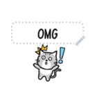 Grey striped cat！ Message stickers JP（個別スタンプ：7）