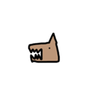 無表情オオカミ（個別スタンプ：1）
