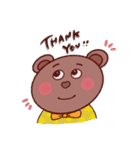 くま太 ♡ 挨拶 .（個別スタンプ：3）