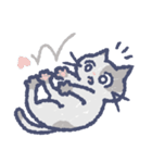 くろいいぬとぶちねこ（個別スタンプ：15）