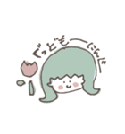 めがちっちゃいがーるず（個別スタンプ：1）