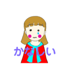 ほっぺがかわいい女の子のスタンプ1（個別スタンプ：8）