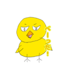 下手くそなひよこ（個別スタンプ：3）