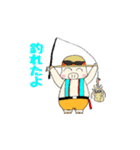 釣り好きコブタのアオリイカのエギング（個別スタンプ：12）