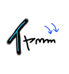 シンプル文字。日常。透過。（個別スタンプ：18）