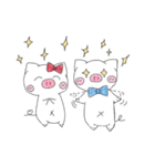 ブタさんカップル♡（個別スタンプ：4）