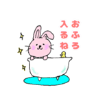 ウサギとネコのおめでとう（個別スタンプ：14）