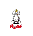 RED OWL akameno fukuro グラフスタンピー（個別スタンプ：1）