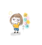ぶきっちょちゃん(使える)（個別スタンプ：1）