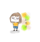 ぶきっちょちゃん(使える)（個別スタンプ：2）