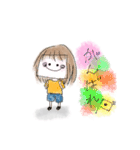 ぶきっちょちゃん(使える)（個別スタンプ：15）