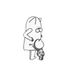 謎人間。（個別スタンプ：35）