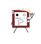 レトロテレビくん（個別スタンプ：4）