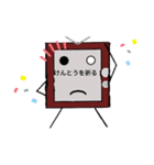 レトロテレビくん（個別スタンプ：38）