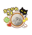 にわとりとハトスタンプ2(ヘビ付き)（個別スタンプ：3）