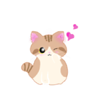 ねこにかつおぶし（個別スタンプ：4）