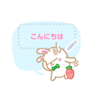 BB little white rabbit（個別スタンプ：6）