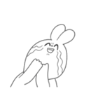 叫ぶ！！！！うさぎ！！！！（個別スタンプ：7）