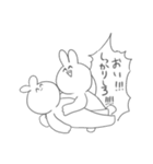 叫ぶ！！！！うさぎ！！！！（個別スタンプ：30）