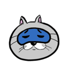 アイマスクをつけた猫（個別スタンプ：3）