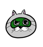 アイマスクをつけた猫（個別スタンプ：4）