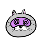 アイマスクをつけた猫（個別スタンプ：6）