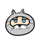 アイマスクをつけた猫（個別スタンプ：13）