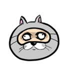 アイマスクをつけた猫（個別スタンプ：14）