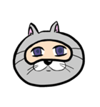 アイマスクをつけた猫（個別スタンプ：15）