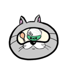 アイマスクをつけた猫（個別スタンプ：21）