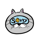 アイマスクをつけた猫（個別スタンプ：30）