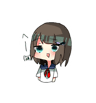 ゆるじょしすたんぷ（セーラー服）（個別スタンプ：3）