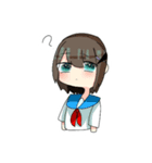 ゆるじょしすたんぷ（セーラー服）（個別スタンプ：4）