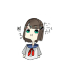 ゆるじょしすたんぷ（セーラー服）（個別スタンプ：10）