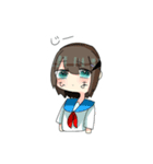 ゆるじょしすたんぷ（セーラー服）（個別スタンプ：12）