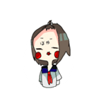 ゆるじょしすたんぷ（セーラー服）（個別スタンプ：17）