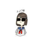 ゆるじょしすたんぷ（セーラー服）（個別スタンプ：19）