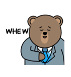 クマ代理の一日（個別スタンプ：8）